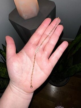Delicate Gold Tone Snake Bracelet - Women Jewelry